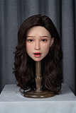 WAXDOLL ヘッド単体 #GE14-2 (151cm-175cmのボディに適用) 開閉機能あり 頭のみ フルシリコン製  等身大リアルラブドール
