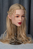 WAXDOLL ヘッド単体 #GE16-1 (151cm-175cmのボディに適用) 開閉機能あり 頭のみ フルシリコン製  等身大リアルラブドール