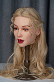 WAXDOLL ヘッド単体 #GE16-1 (151cm-175cmのボディに適用) 開閉機能あり 頭のみ フルシリコン製  等身大リアルラブドール