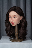 WAXDOLL ヘッド単体 #GE14-2 (151cm-175cmのボディに適用) 開閉機能あり 頭のみ フルシリコン製  等身大リアルラブドール