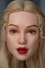WAXDOLL ヘッド単体 #GE16-1 (151cm-175cmのボディに適用) 開閉機能あり 頭のみ フルシリコン製  等身大リアルラブドール