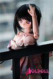 Mini Doll ミニドール 最新作縁ヘッド 40cm 普通乳 シリコン製ドール 球体関節人形 軽量化 収納が便利 使いやすい 普段は鑑賞用 小さいラブドール 女性素体 フィギュア cosplay