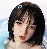 Real girl 頭部単体 D14ヘッド単品  口開閉機能付き リアルな口腔構造 軟性シリコン製 職人メイク付き 頭のみ 等身大ラブドール M16ボルト採用 140-170cmのボディに適用