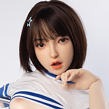 Real girl 頭部単体 D14ヘッド単品  口開閉機能付き リアルな口腔構造 軟性シリコン製 職人メイク付き 頭のみ 等身大ラブドール M16ボルト採用 140-170cmのボディに適用