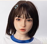 Real girl 頭部単体 D14ヘッド単品  口開閉機能付き リアルな口腔構造 軟性シリコン製 職人メイク付き 頭のみ 等身大ラブドール M16ボルト採用 140-170cmのボディに適用