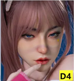 【D工場】Real girl D1/D2/D3/D4/Ｄ5/D6/D7ヘッド シリコンヘッド単品 口開閉機能 リアルな口腔構造あり 等身大リアルラブドール