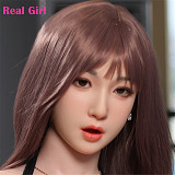 【D工場】Real girl D1/D2/D3/D4/Ｄ5/D6/D7ヘッド シリコンヘッド単品 口開閉機能 リアルな口腔構造あり 等身大リアルラブドール