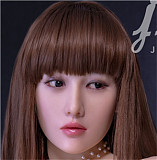 Jiusheng doll 145cm Bカップ #51 Tsukiちゃん シリコンヘッド+tpe製ボディ 掲載画像ダークブラウン肌色 等身大リアルラブドール