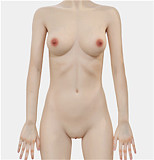 Jiusheng doll 145cm Bカップ #51 Tsukiちゃん シリコンヘッド+tpe製ボディ 掲載画像ダークブラウン肌色 等身大リアルラブドール