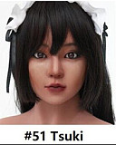 Jiusheng doll 145cm Bカップ #51 Tsukiちゃん シリコンヘッド+tpe製ボディ 掲載画像ダークブラウン肌色 等身大リアルラブドール