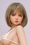 Real girl 100cm 貧乳 羊角ヘッド フルシリコン製等身大リアルラブドール
