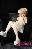 Real girl 100cm 貧乳 羊角ヘッド フルシリコン製等身大リアルラブドール