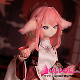MOZU DOLL 85cm 狐（kitune）ちゃん2.0 ソフトビニール製頭部 TPE製ボディ  ラブドール 宣伝画像と同じ制服も付属