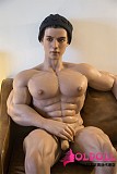Qita Doll 最新作 177CM 韓さん フルシリコン製 筋肉タイプ 男性ラブドール ペニス分体式 宣伝画像日焼け肌色 等身大リアルドール イケメン