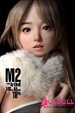 18kg軽量化 Art-doll 最新作148cm AAカップ M2ヘッド  フルシリコンラブドール（新しいシリーズ M16ボルトのジョイントを採用）