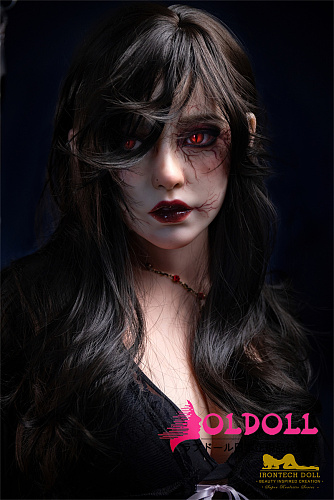 【ハロウィンメイク】Irontechdoll 167cm  Dカップ S40ヘッド シリコン製リアルラブドール 塗装加工あり 眉毛と睫毛植毛加工あり  リアルドール 等身大 ダッチワイフ