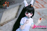 【残り9体 販売切れたら制作停止】【表情選択可能】MOZU DOLL DQrabbitちゃん 85cm  ソフトビニール製頭部 TPE製ボディコスプレ ラブドール 宣伝画像と同じ制服も付属