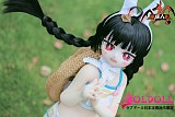 【残り9体 販売切れたら制作停止】【表情選択可能】MOZU DOLL DQrabbitヘッド 85cm  ソフトビニール製頭部 TPE製ボディコスプレ ラブドール 宣伝画像と同じ制服も付属