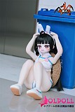 【残り9体 販売切れたら制作停止】【表情選択可能】MOZU DOLL DQrabbitヘッド 85cm  ソフトビニール製頭部 TPE製ボディコスプレ ラブドール 宣伝画像と同じ制服も付属