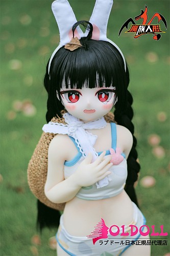 【残り9体 販売切れたら制作停止】【表情選択可能】MOZU DOLL DQrabbitヘッド 85cm  ソフトビニール製頭部 TPE製ボディコスプレ ラブドール 宣伝画像と同じ制服も付属