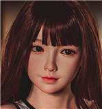 Bezlya DOLL  155cm Aカップ貧乳 #L1铃兰ヘッド  シリコン製ヘッド+tpeボディ 眉毛と睫毛植毛加工あり 等身大リアルラブドール