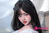 Bezlya DOLL  155cm Aカップ貧乳 #L1铃兰ヘッド  シリコン製ヘッド+tpeボディ 眉毛と睫毛植毛加工あり 等身大リアルラブドール