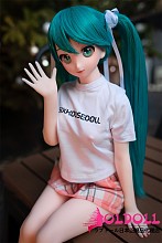 Mini Doll ミニドール 60cm普通乳 初音ヘッド シリコン製 セックス可能  収納が便利 使いやすい 普段は鑑賞用 小さいラブドール 女性素体 フィギュア cosplay