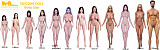 Irontechdoll シリコン製ラブドール ヘッドボディ自由に組合 塗装加工あり  等身大 ダッチワイフ