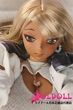 Mini Doll ミニドール  60cm 巨乳（60p）コスプレ 黒獣エルフの女王ちゃん ソフトビニール製ヘッド+シリコン製ボディ  軽量化 収納が便利 使いやすい 普段は鑑賞用 小さいラブドール 女性素体 フィギュア cosplay
