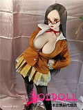 Mini Doll ミニドール  60cm 巨乳（60p）コスプレ-監獄学園-会长ちゃん ソフトビニール製ヘッド+シリコン製ボディ  軽量化 収納が便利 使いやすい 普段は鑑賞用 小さいラブドール 女性素体 フィギュア cosplay