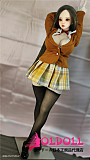 Mini Doll ミニドール  60cm 巨乳（60p）コスプレ-監獄学園-会长ちゃん ソフトビニール製ヘッド+シリコン製ボディ  軽量化 収納が便利 使いやすい 普段は鑑賞用 小さいラブドール 女性素体 フィギュア cosplay