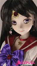 Mini Doll ミニドール 60cm  美少女戦士野丽（yeli）シリコン製ドール pvcビニール材料ヘッド 軽量化 1.8kg 収納が便利 使いやすい 普段は鑑賞用 小さいラブドール 女性素体 フィギュア cosplay