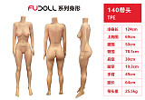 FUDOLL TPE製ボディ単体  136cm-168cm等身大リアルラブドールＭ16ボルト