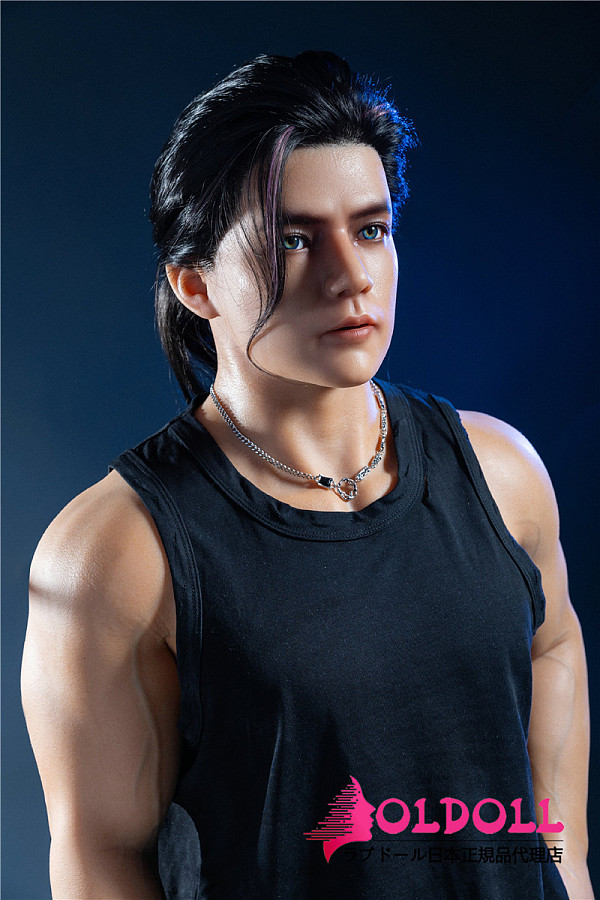 Qita Doll 最新作 シームレスドール 170CM 韓さん お口開閉機能付き フルシリコン製 筋肉タイプ 男性ラブドール ペニス一体式  等身大リアルドール イケメン