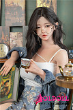 【 宣伝画像リアル皮膚メイク付き】SHEDOLL 最新作 江小婉2.0(Jiangxiaowan)ヘッド 165cm Eカップ 皮紋付き 宣伝画像フルシリコン製 等身大リアルラブドール