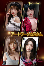 【アートワークカスタム版:ボディRRS+メイク、ヘッドはアートワークカスタム版】TOPSINO  ヘッドとボディ自由に組合 シリコン製ラブドール 等身大 ダッチワイフ リアルドール