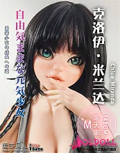 ElsaBabe アニメドール 148cm ヘッドDHR009-Chloe Miranda シリコン製 等身大リアルラブドール