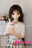 guavadoll（グアバ）番石榴 150cm Aカップ +DM04橘爱丽丝ヘッド  ビニール（PVC）ヘッド+TPEボディ 1：1 等身大ラブドール ジョイントM16 他社と交換可能 138-150ＣＭのボディに適用 ナチュラル肌色