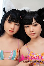 J cute  AGD 01澪ミオ と AGD08美郁みくヘッド  149cm バスト平  フルシリコン製ロリー系 等身大リアルラブドール