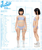 J cute   シリコン/TPE製ボディ単体 133cm/137cm/149cm バスト平  ろり系  等身大リアルラブドール