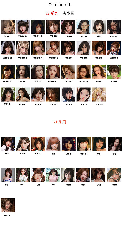 Yearndoll ヘッド単体 口開閉機能 リアルな口腔構造あり 等身大リアルラブドール 151-170cmのボディに適用 m16ボルトを採用
