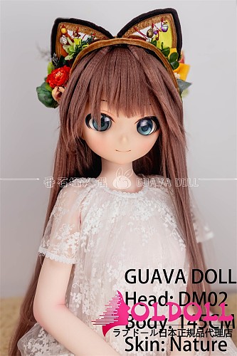 guavadoll（グアバ）番石榴 145cm Bカップ DM08ヘッド  ビニール（PVC）ヘッド+TPEボディ 1：1 等身大ラブドール ジョイントM16  ナチュラル肌色