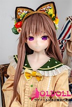 アニメドール guavadoll（グアバ）番石榴 145cm Aカップ DM08ヘッド  ビニール（PVC）ヘッド+TPEボディ 1：1 等身大ラブドール ジョイントM16  ナチュラル肌色