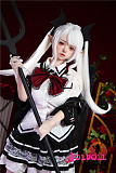 【 宣伝画像リアル皮膚メイク付き】SHEDOLL 148cm Cカップ 朵朵2.0（duoduo）シリコンヘッド+tpeボディ口開閉機能付き 等身大リアルラブドール