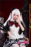 【 宣伝画像リアル皮膚メイク付き】SHEDOLL 148cm Cカップ 朵朵2.0（duoduo）シリコンヘッド+tpeボディ口開閉機能付き 等身大リアルラブドール