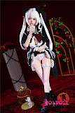 【 宣伝画像リアル皮膚メイク付き】SHEDOLL 148cm Cカップ 朵朵2.0（duoduo）シリコンヘッド+tpeボディ口開閉機能付き 等身大リアルラブドール