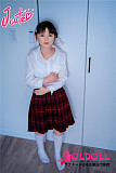 J cute AGD07ヘッド 133cm バスト平 Yuiちゃん 貧乳 緊縛アート 宣伝画像髪の毛植毛あり フルシリコンドール ロリータ 等身大リアルラブドール