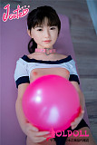 J cute AGD07ヘッド 133cm バスト平 Yuiちゃん 貧乳 宣伝画像髪の毛植毛あり フルシリコンドール ロリータ 等身大リアルラブドール