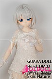 アニメドール guavadoll（グアバ）番石榴 145cm Aカップ 少女DM08ヘッド  ビニール（PVC）ヘッド+TPEボディ 1：1 等身大ラブドール ジョイントM16  ナチュラル肌色