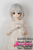 アニメドール guavadoll（グアバ）番石榴 145cm Aカップ 少女DM08ヘッド  ビニール（PVC）ヘッド+TPEボディ 1：1 等身大ラブドール ジョイントM16  ナチュラル肌色
